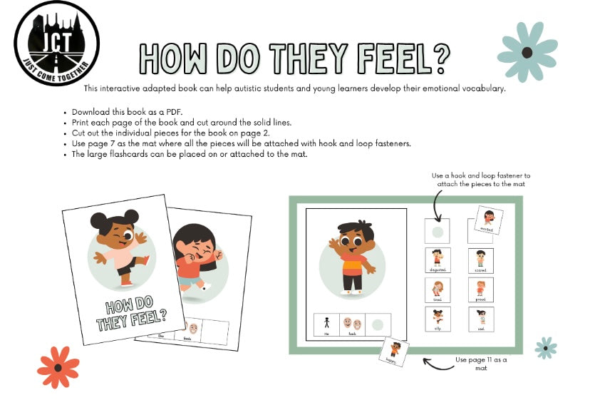 Speech Therapy Emotions Adapted Book